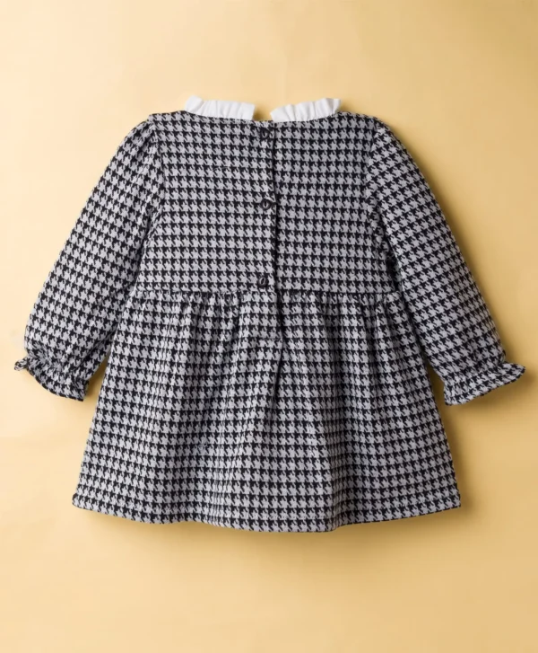 Babyhug 100% Cotton Knit Short Sleeves Floral Printed Frock with Bloomer and Bow Applique - Mint Green